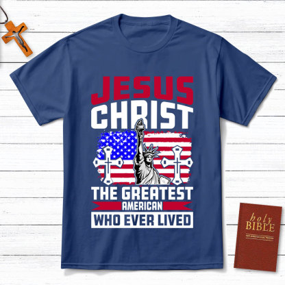 Jesus Christ American Flag T-Shirt