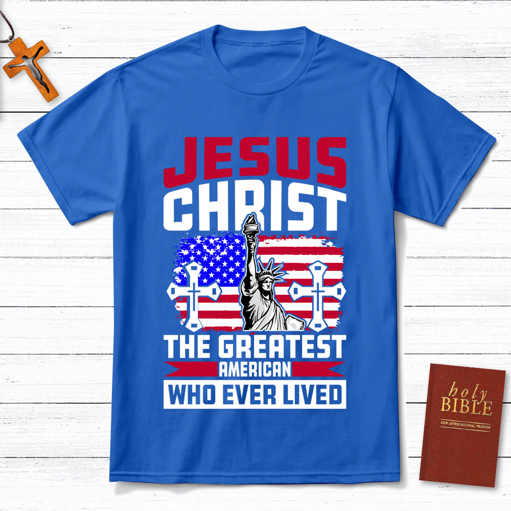 Jesus Christ American Flag T-Shirt