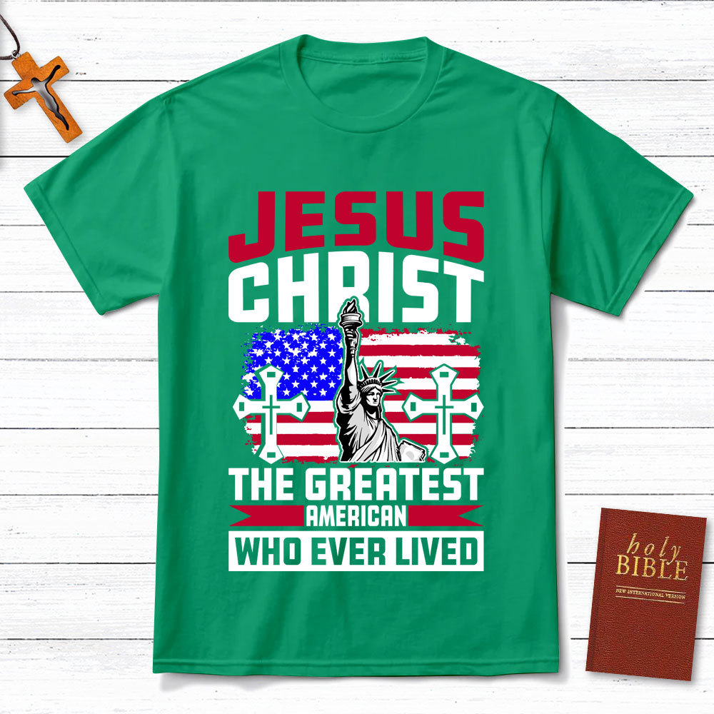 Jesus Christ American Flag T-Shirt