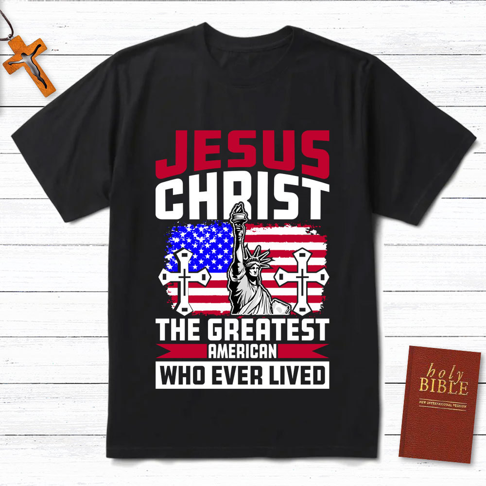Jesus Christ American Flag T-Shirt