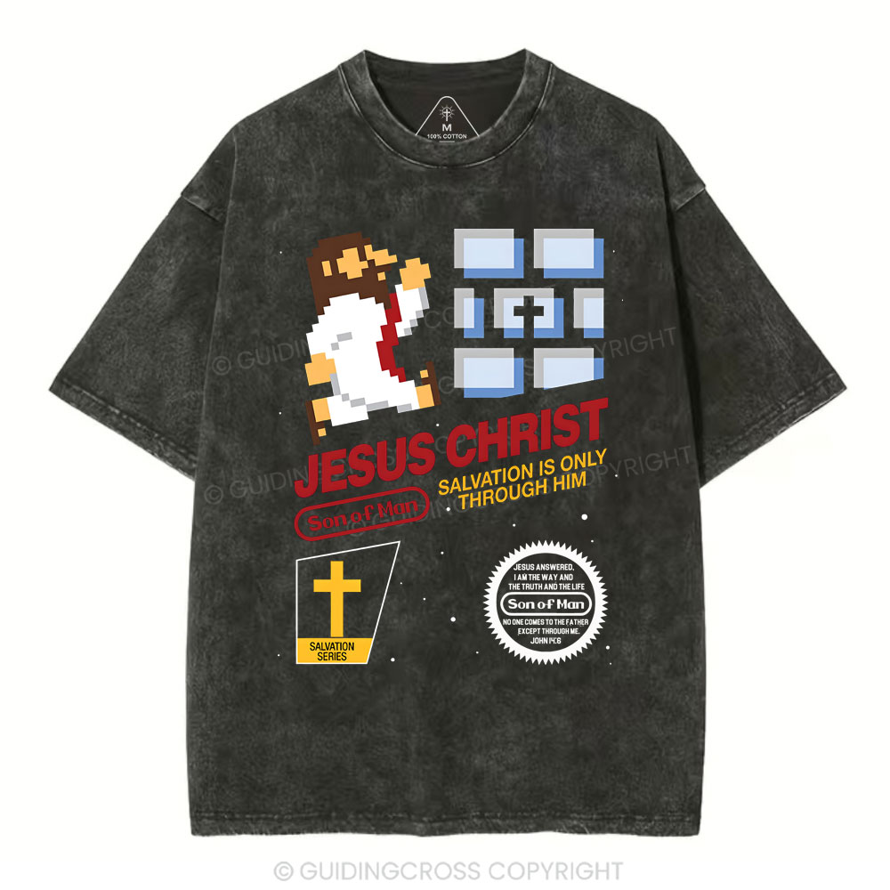 Jesus Christ  Chirstian Washed T-Shirt