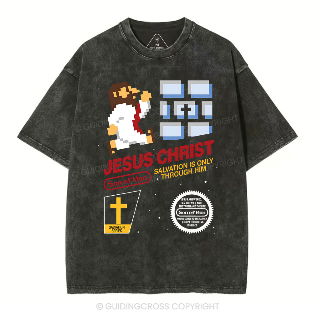 Jesus Christ  Chirstian Washed T-Shirt