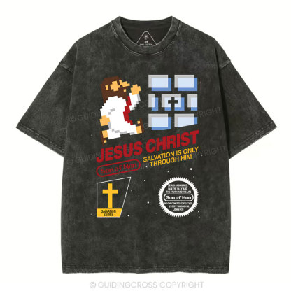 Jesus Christ  Chirstian Washed T-Shirt