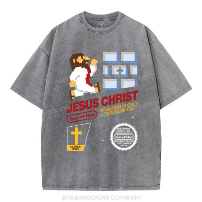 Jesus Christ  Chirstian Washed T-Shirt