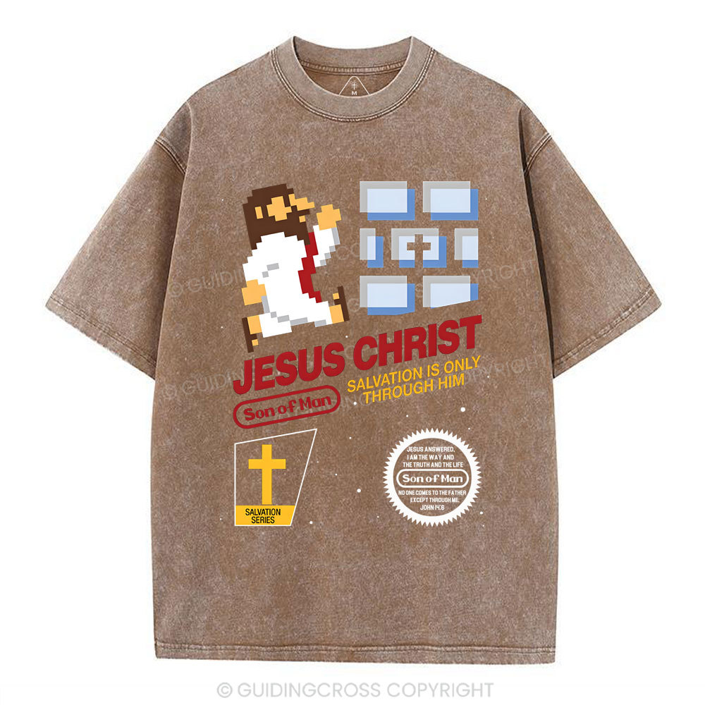 Jesus Christ  Chirstian Washed T-Shirt