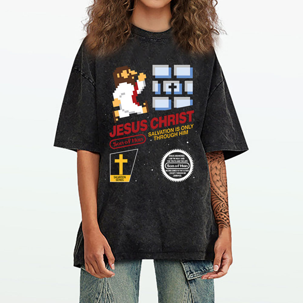 Jesus Christ  Chirstian Washed T-Shirt