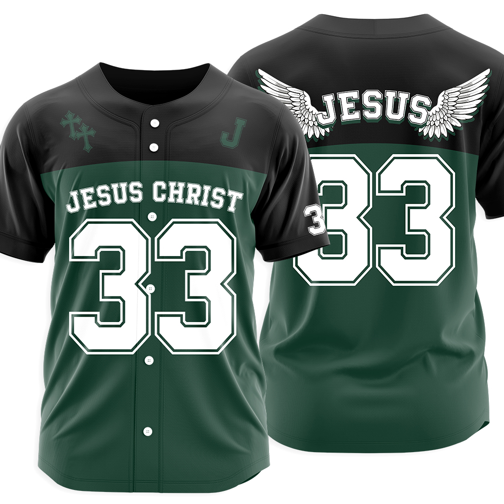 Jesus Christ Christian Baseball Jersey