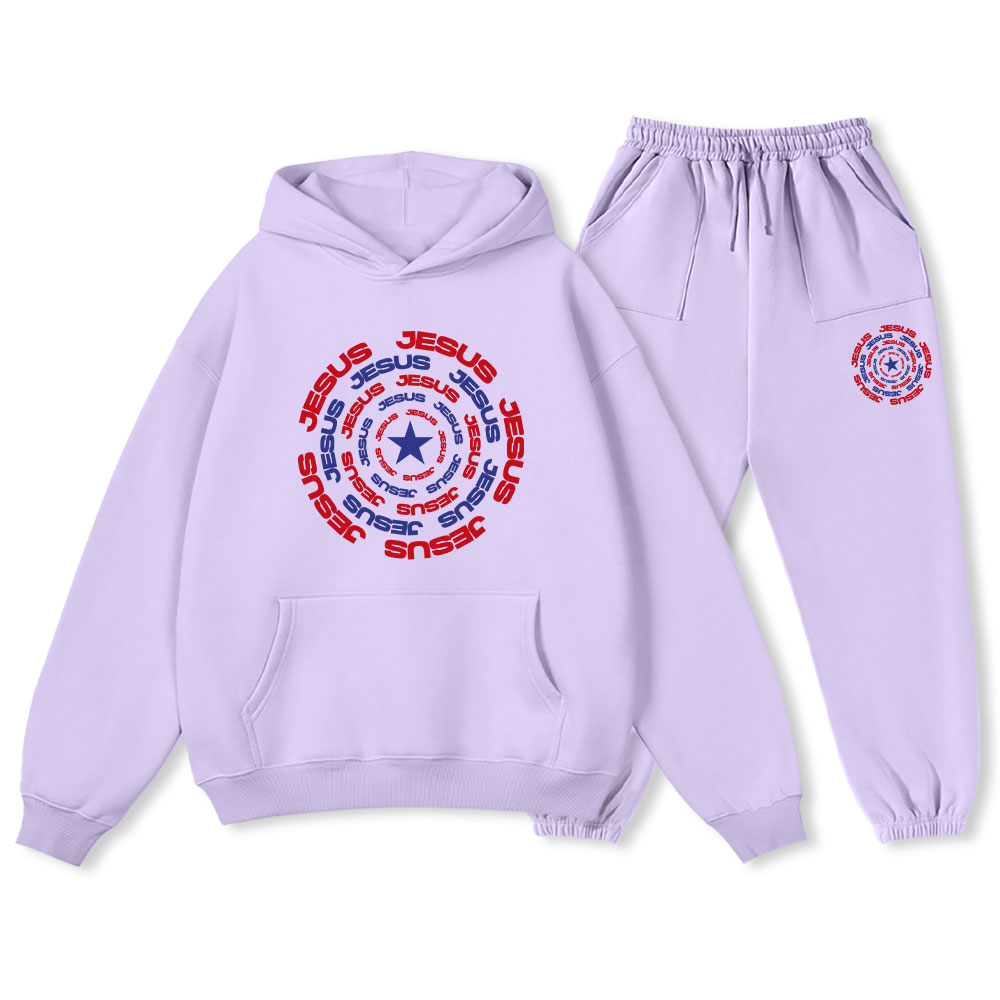 Jesus Christ Christian Fleece Hoodie Set