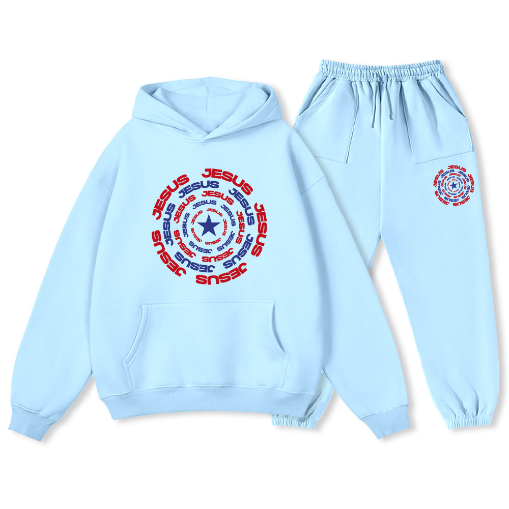 Jesus Christ Christian Fleece Hoodie Set