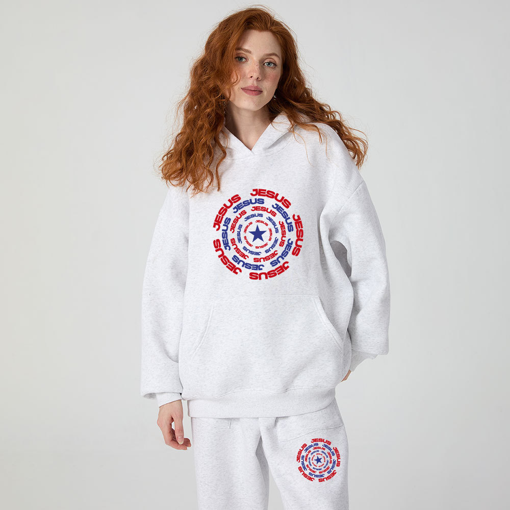 Jesus Christ Christian Fleece Hoodie Set