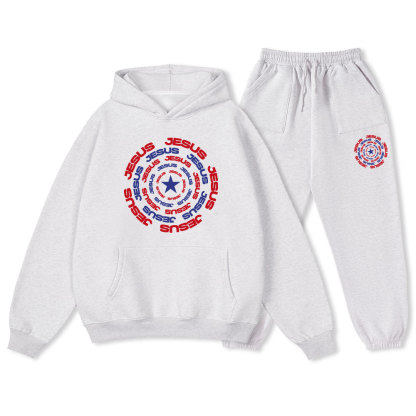 Jesus Christ Christian Fleece Hoodie Set