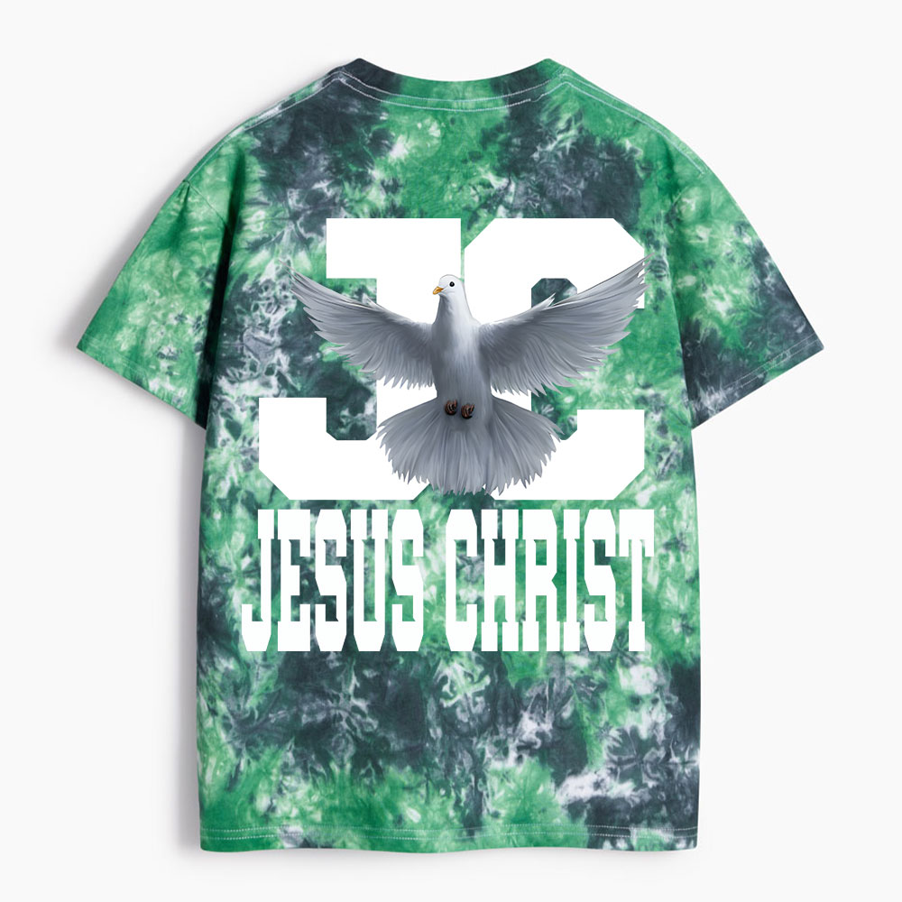 Jesus Christ Christian Heavy Cotton Tie Dye T-Shirt