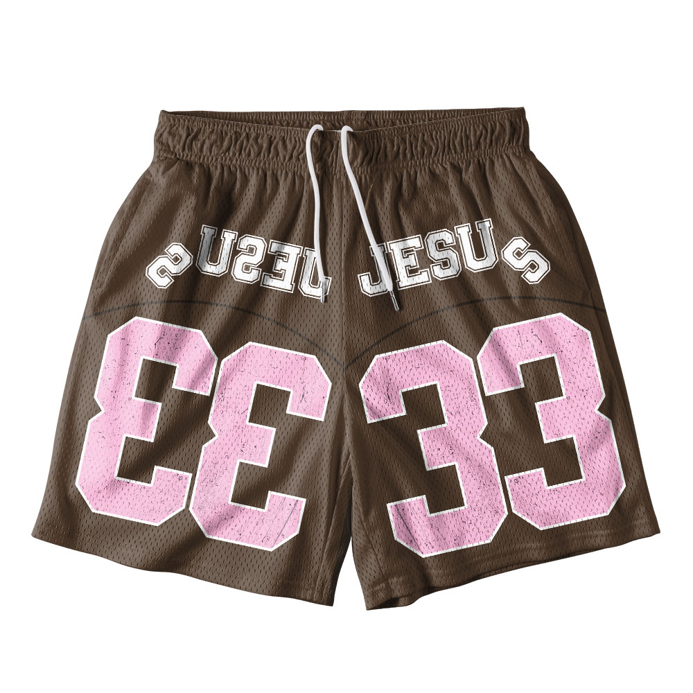 Jesus Christ Christian Mesh Shorts