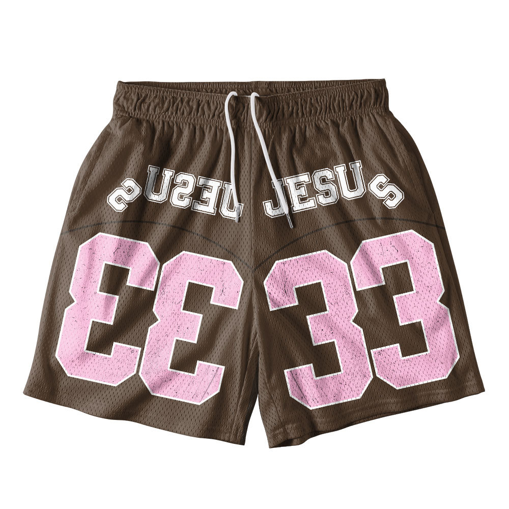 Jesus Christ Christian Mesh Shorts