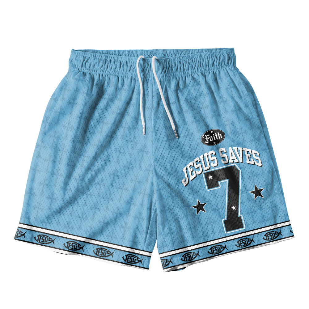 Jesus Christ Christian Mesh Shorts