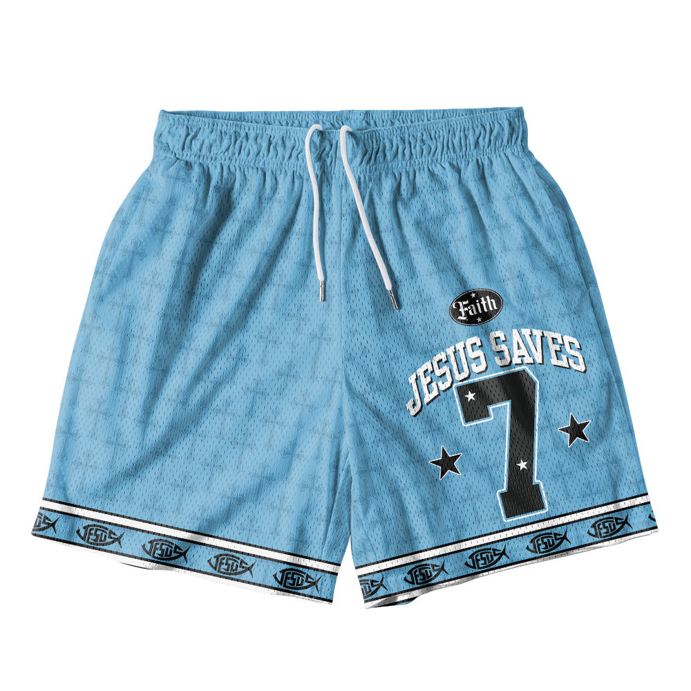 Jesus Christ Christian Mesh Shorts