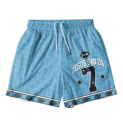 Jesus Christ Christian Mesh Shorts
