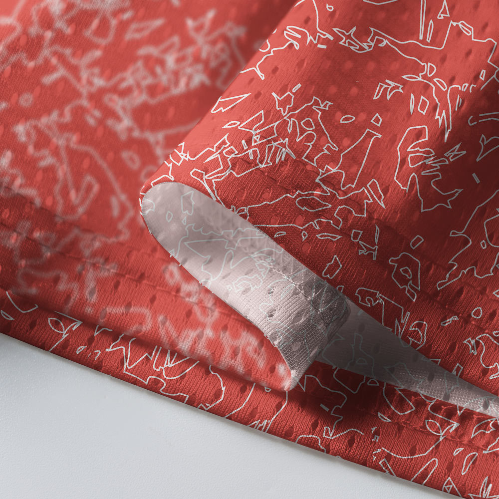 Jesus Christ Christian Red Mesh Jersey