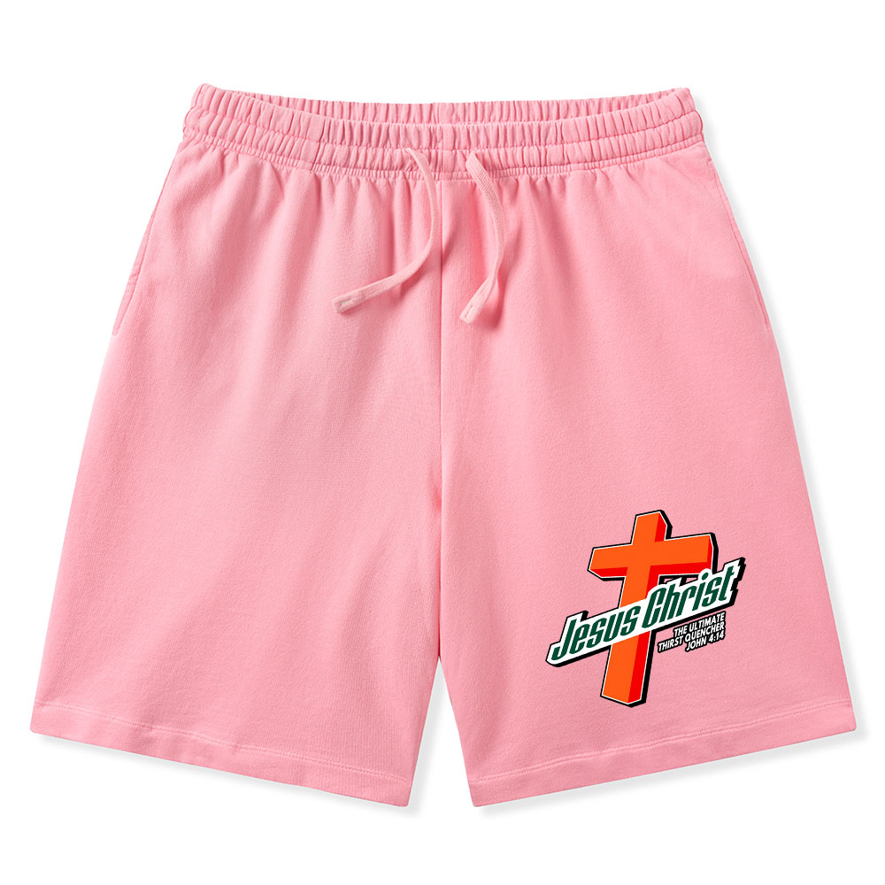 Jesus Christ Christian Washed Shorts
