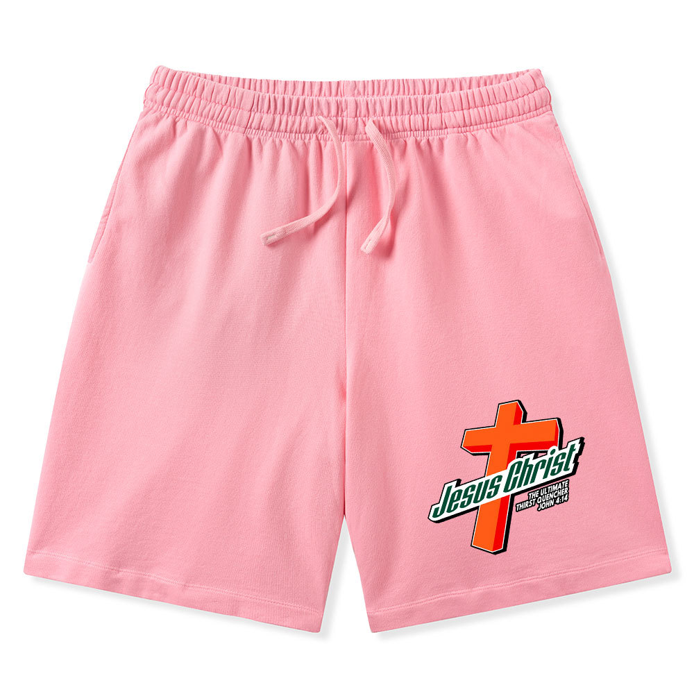 Jesus Christ Christian Washed Shorts