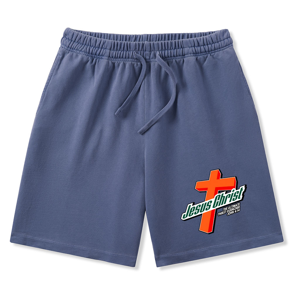 Jesus Christ Christian Washed Shorts