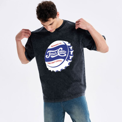 Jesus Christ Christian Washed T-Shirt