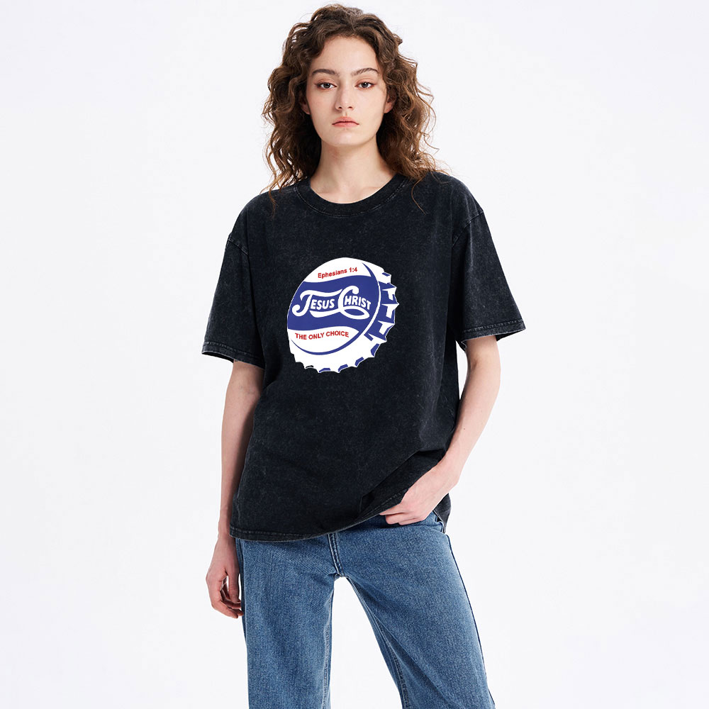 Jesus Christ Christian Washed T-Shirt