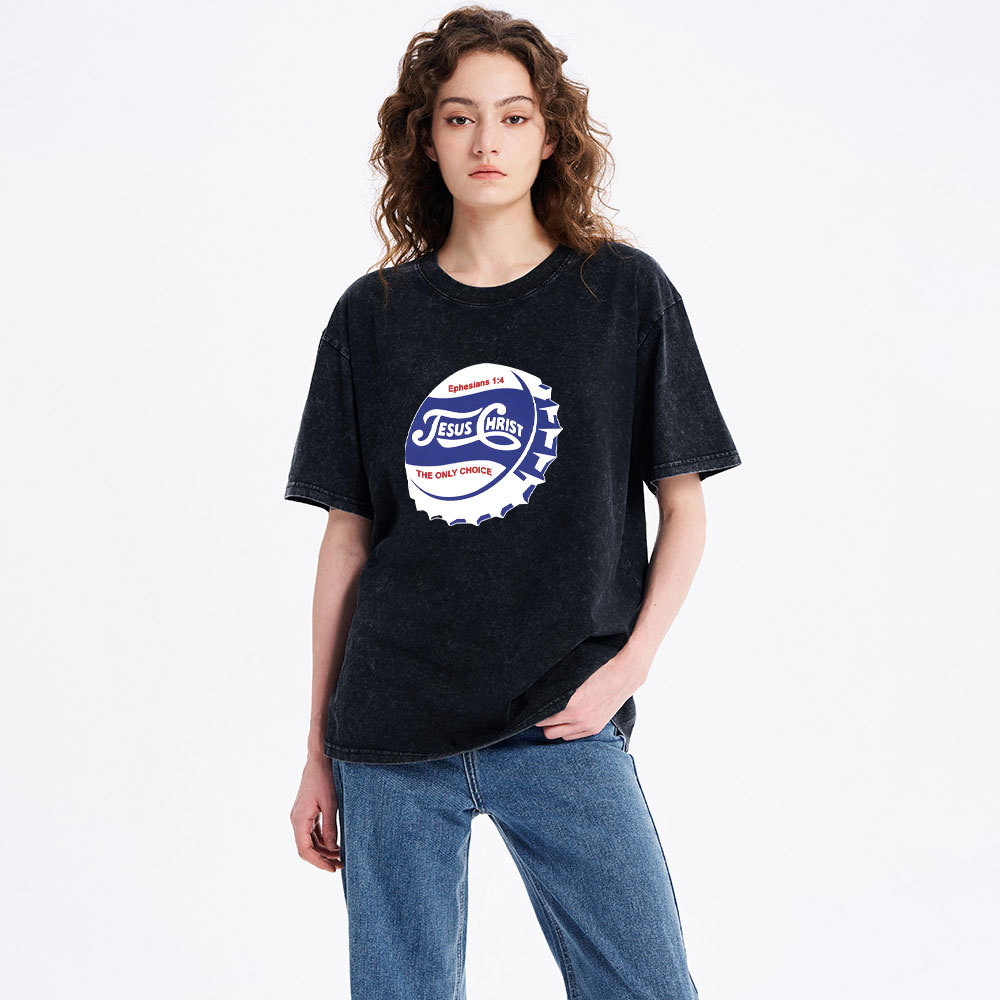 Jesus Christ Christian Washed T-Shirt