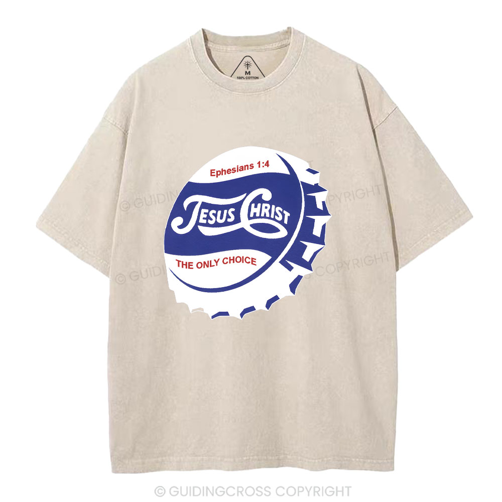 Jesus Christ Christian Washed T-Shirt