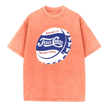 Jesus Christ Christian Washed T-Shirt