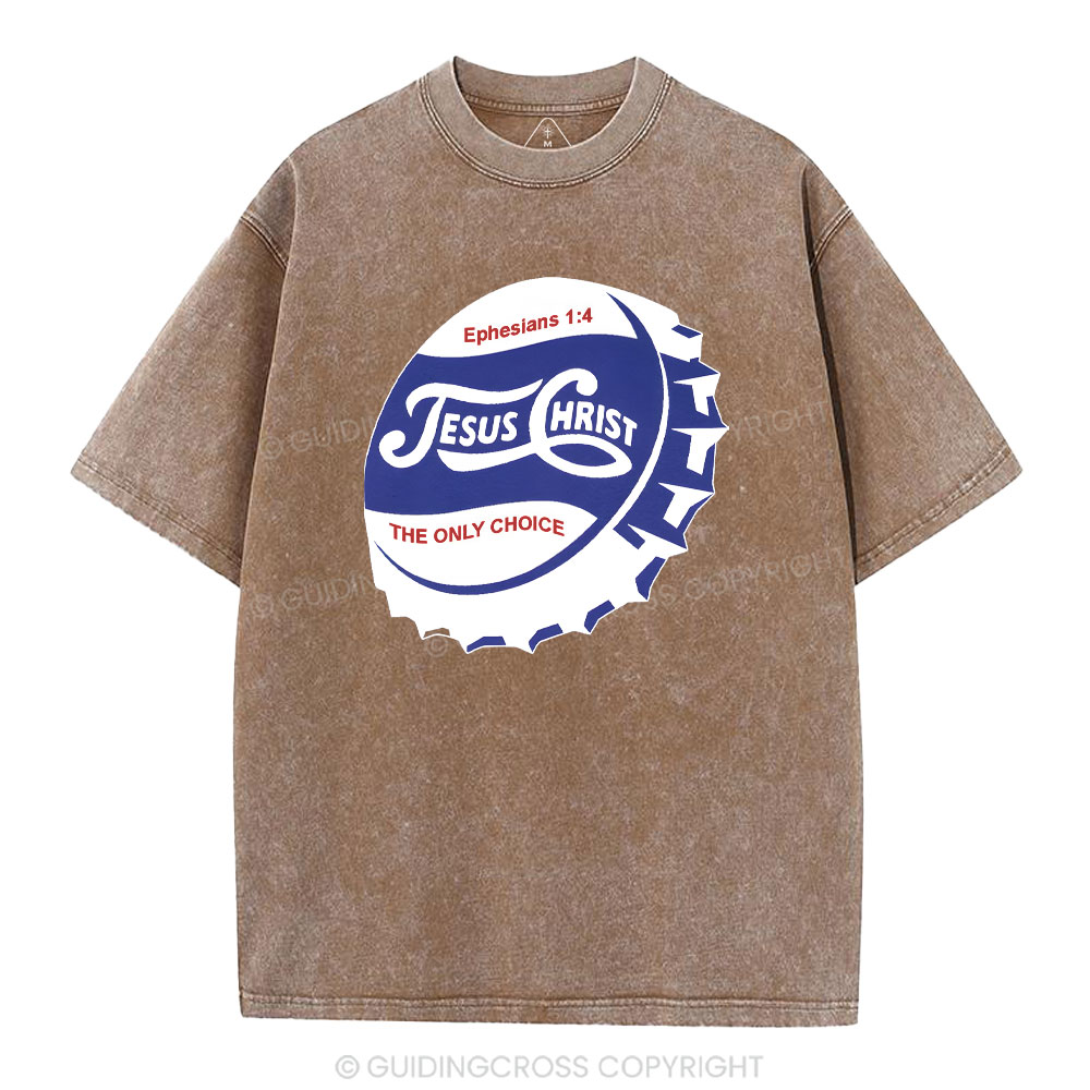 Jesus Christ Christian Washed T-Shirt