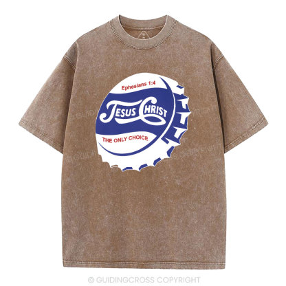 Jesus Christ Christian Washed T-Shirt