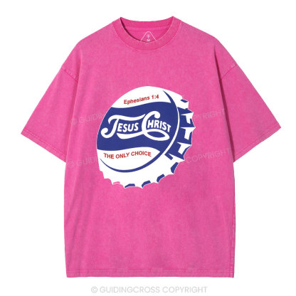 Jesus Christ Christian Washed T-Shirt