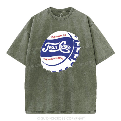 Jesus Christ Christian Washed T-Shirt