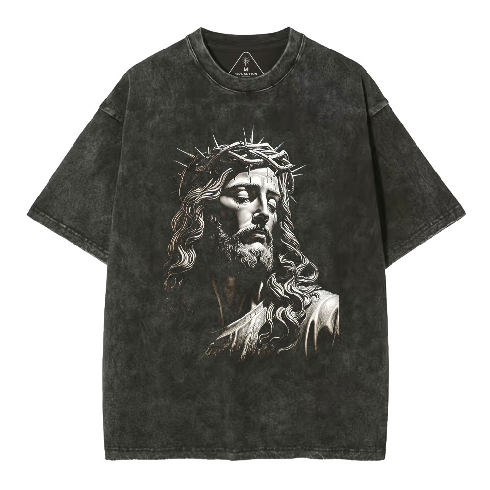 Jesus Christ Christian Washed T-Shirt