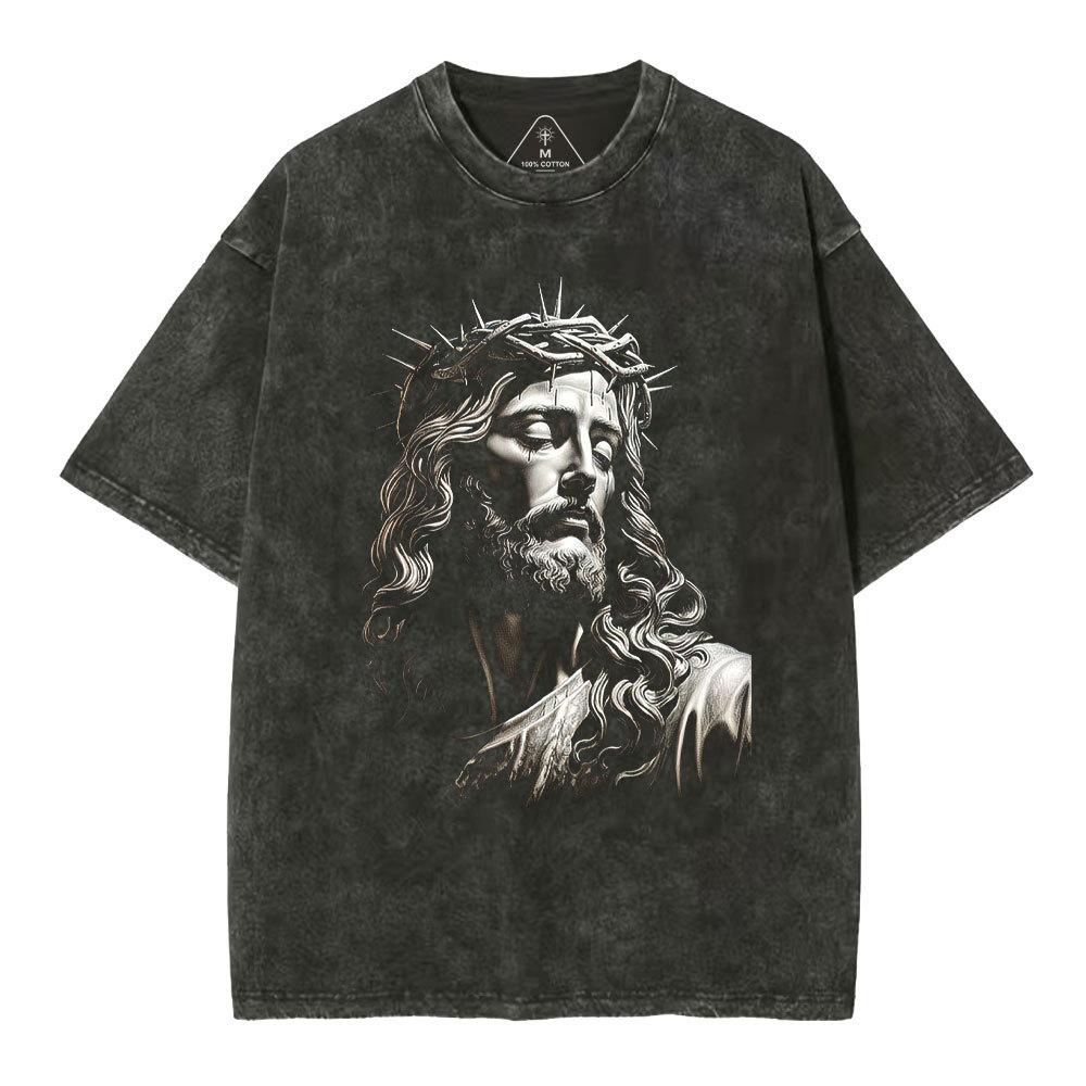 Jesus Christ Christian Washed T-Shirt