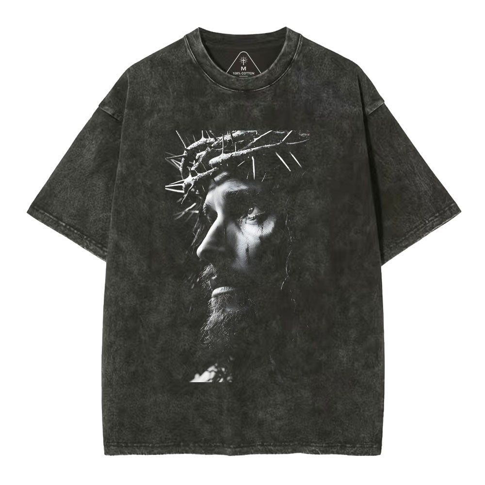 Jesus Christ Christian Washed T-Shirt