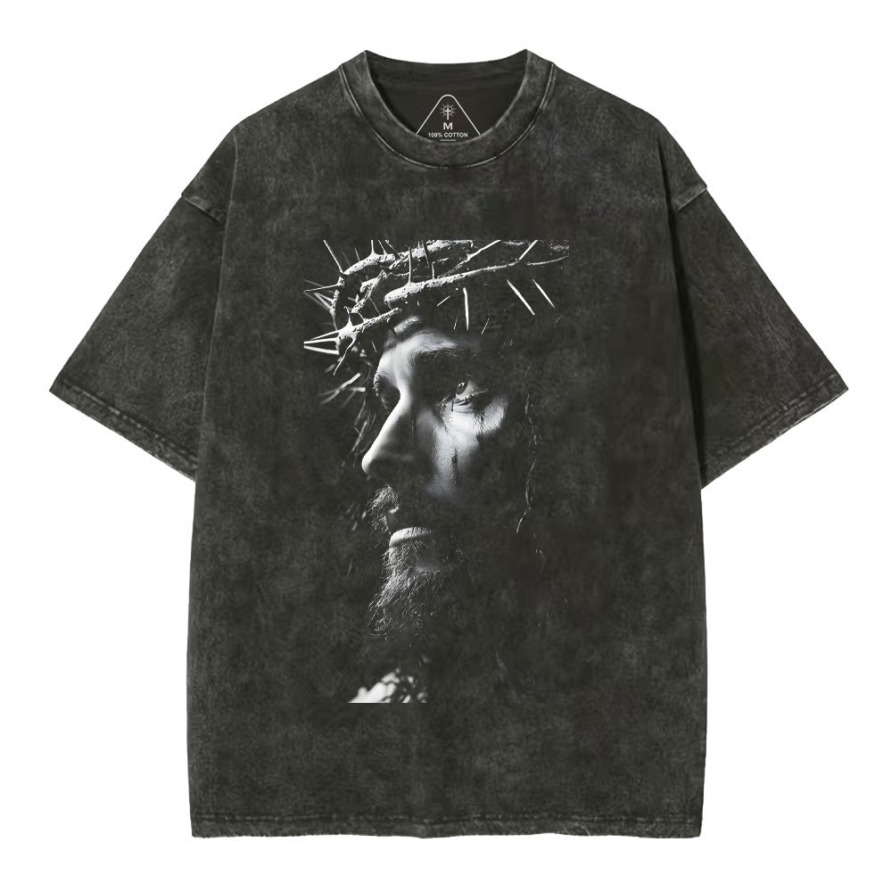 Jesus Christ Christian Washed T-Shirt