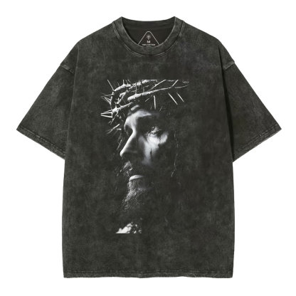 Jesus Christ Christian Washed T-Shirt