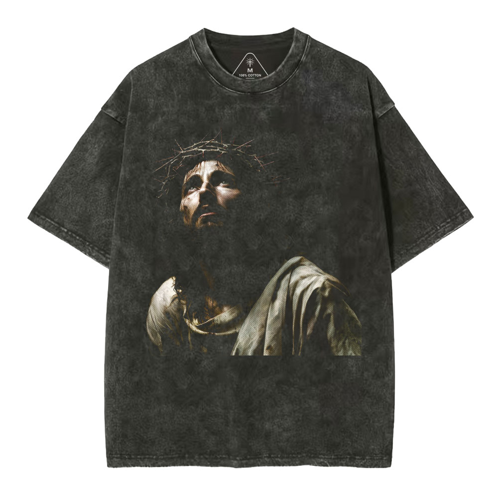 Jesus Christ Christian Washed T-Shirt