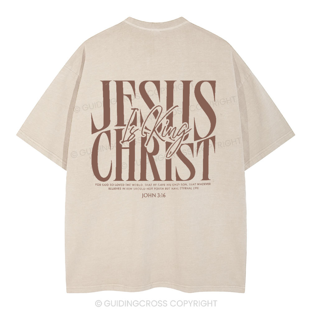 Jesus Christ Christian Washed T-Shirt