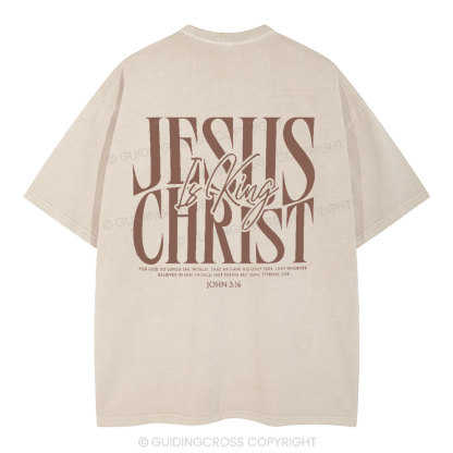 Jesus Christ Christian Washed T-Shirt