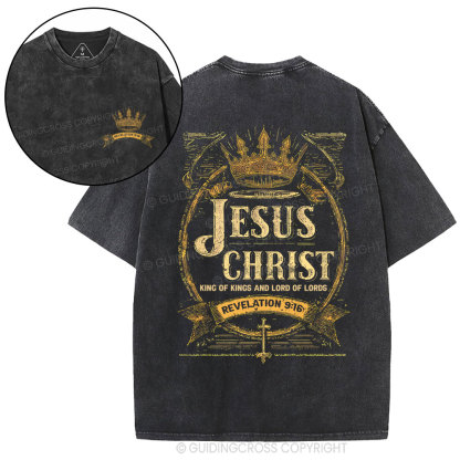 Jesus Christ Christian Washed T-Shirt