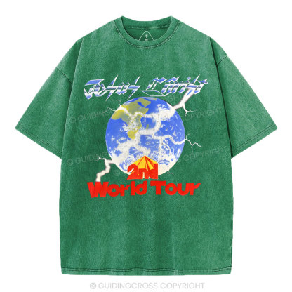 Jesus Christ Christian Washed T-Shirt