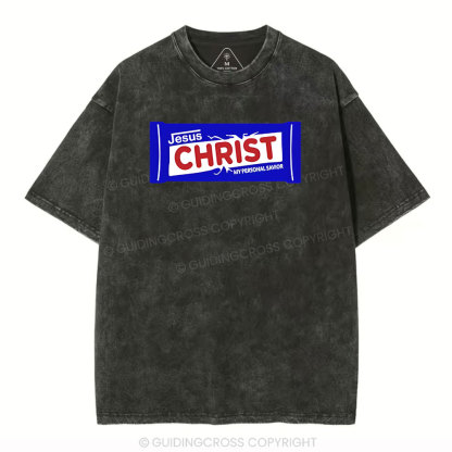 Jesus Christ Christian Washed T-Shirt