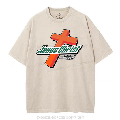 Jesus Christ Christian Washed T-Shirt