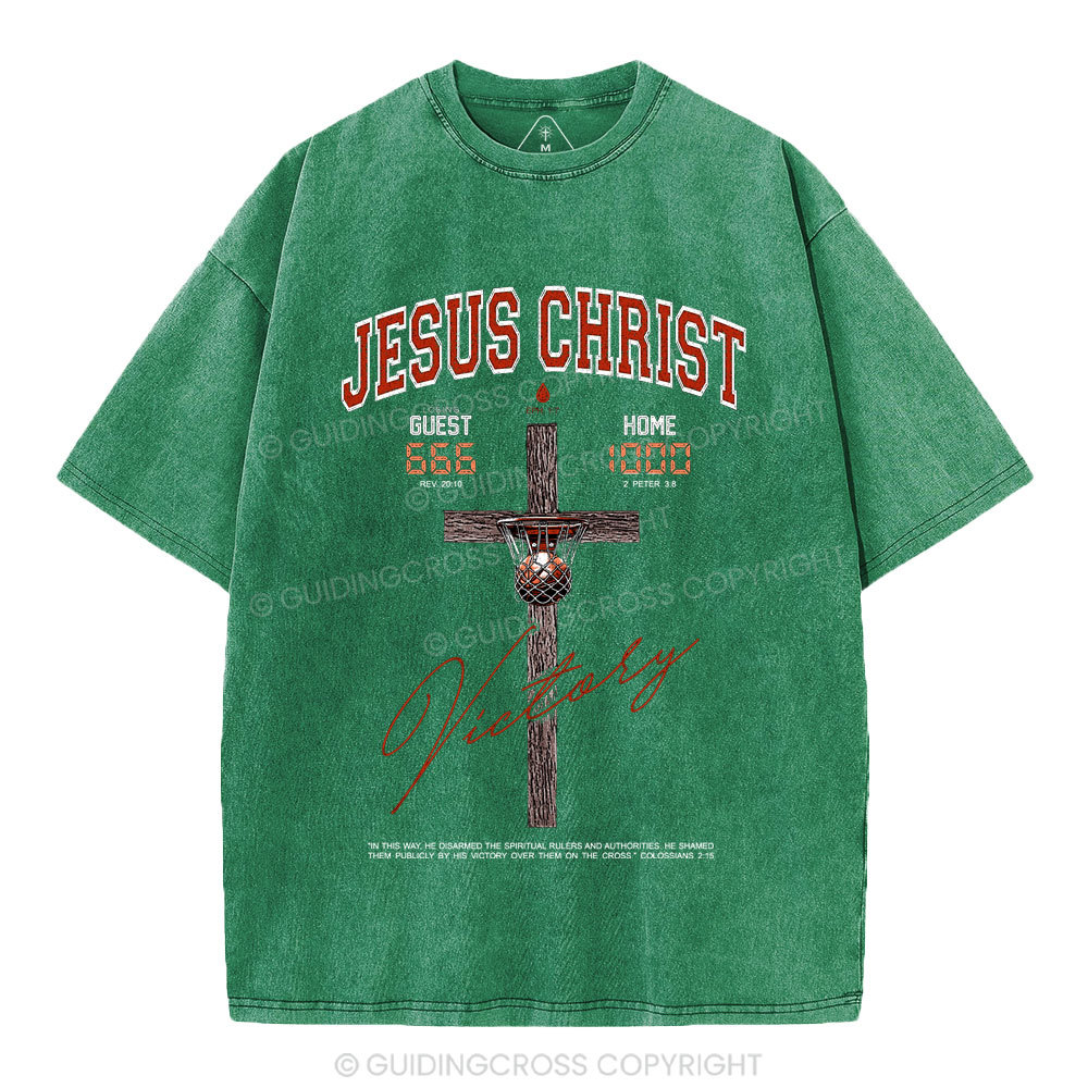 Jesus Christ Christian Washed T-Shirt