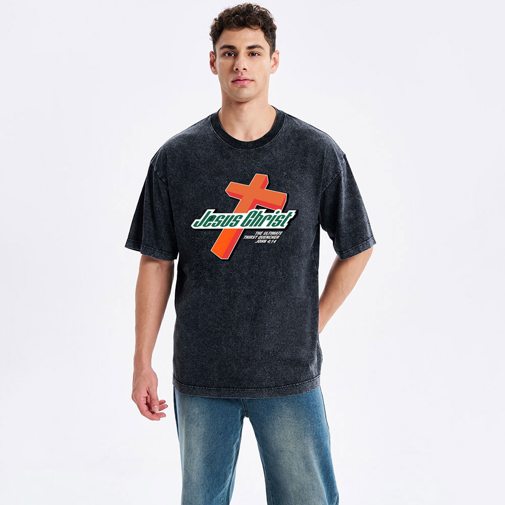 Jesus Christ Christian Washed T-Shirt