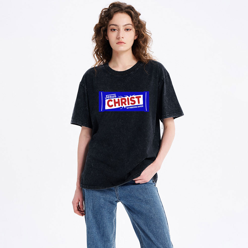 Jesus Christ Christian Washed T-Shirt