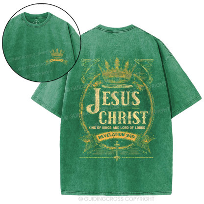Jesus Christ Christian Washed T-Shirt